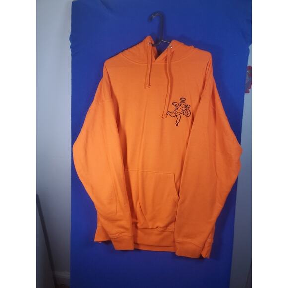 Hoodie Sweater Men's Size XL Orange Cupid - Picture 14 of 16